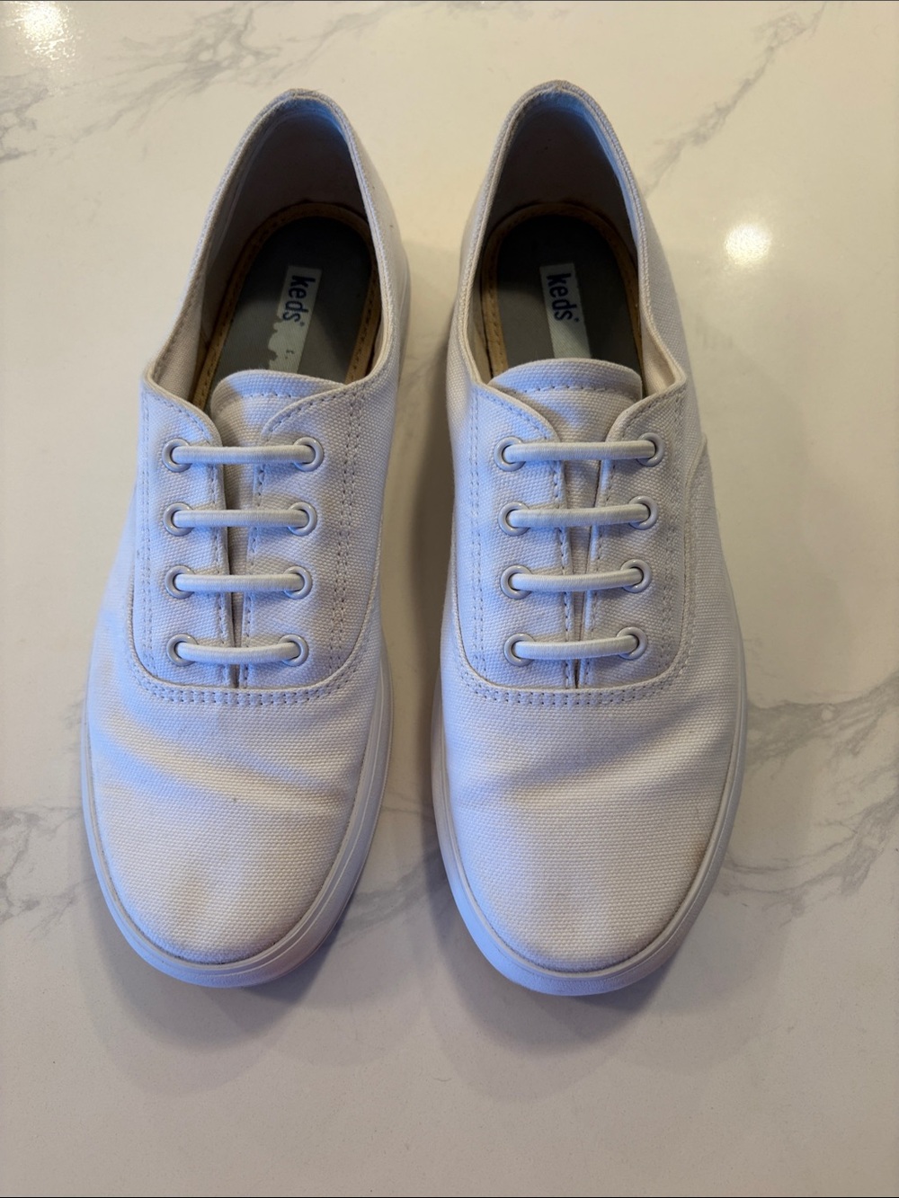 Keds Women's White Canvas Low-Top Sneakers $20